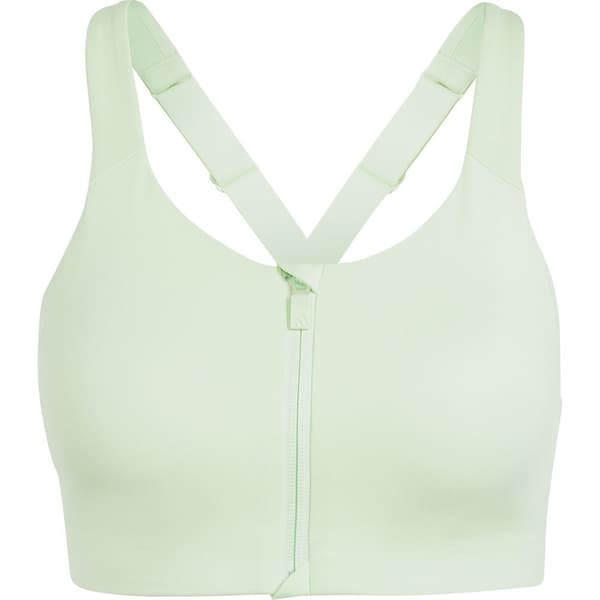 Adidas Sport-bh Högt Stöd Tlrd Impact Luxe Zip Grönt 95 / C Kvinna