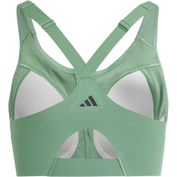 Adidas Sport-bh Högt Stöd Tlrd Impact Luxe Zip Grönt 95 / B Kvinna