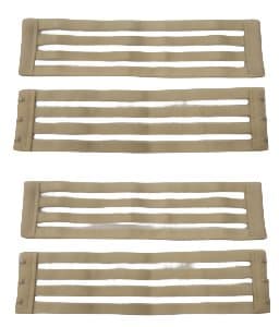 INF Invisible Bra Extension 3 Hook Bra Extender Strap Beige