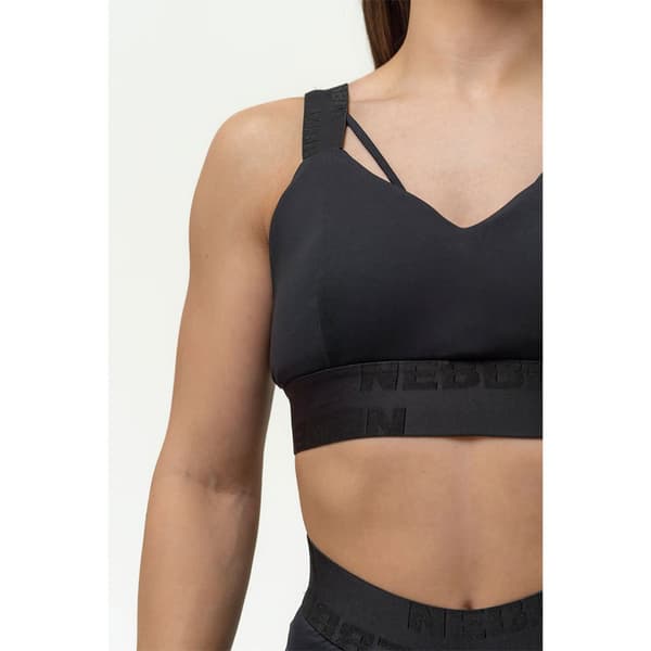Nebbia Sports Top Høj Support Padded Intense Iconic Sort XS Kvinde