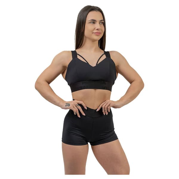 Nebbia Sports Top Høj Support Padded Intense Iconic Sort XS Kvinde