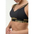 Pikkukuva 5 / 6: Nebbia Urheilu Top Korkea Tuki Padded Intense Iconic Gold Musta XS Nainen