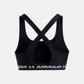 Miniatyrbild 4 av 4: Under Armour Crossback Sport-bh Medium Stöd Svart L Kvinna