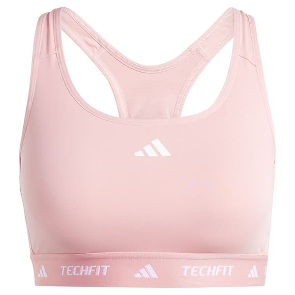 Adidas Techfit Medium Sport-bh Med Medium Stöd Rosa L / CD Kvinna