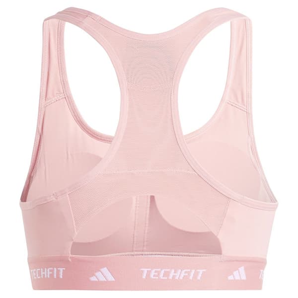 Adidas Techfit Medium Sport-bh Med Medium Stöd Rosa L / CD Kvinna