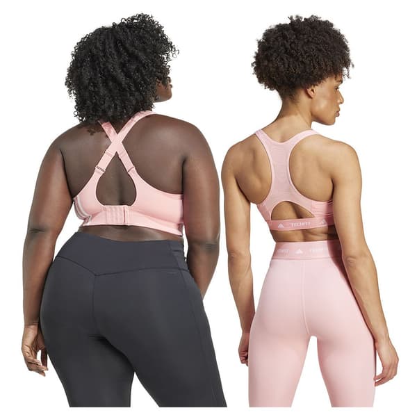 Adidas Techfit Medium Sport-bh Med Medium Stöd Rosa L / CD Kvinna