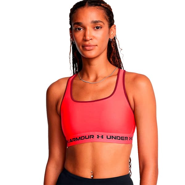 Under Armour Crossback Urheilutoppi Keskituki Punainen XL Nainen
