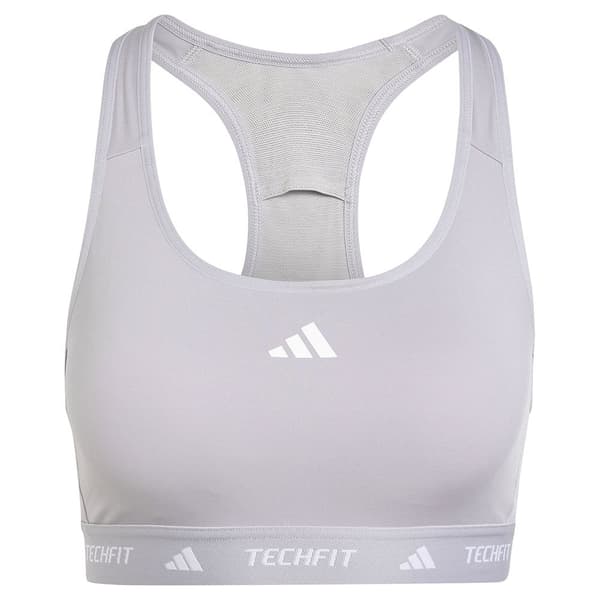 Adidas Techfit Medium Sports-bh Med Medium Støtte Grå S / CD Kvinde