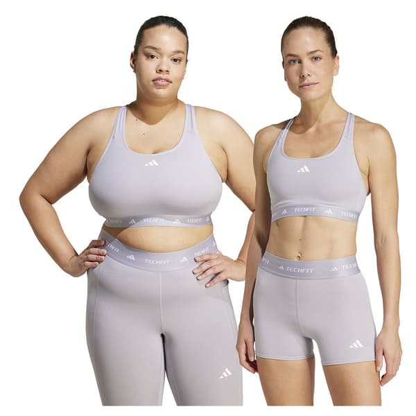 Adidas Techfit Medium Sports-bh Med Medium Støtte Grå S / CD Kvinde