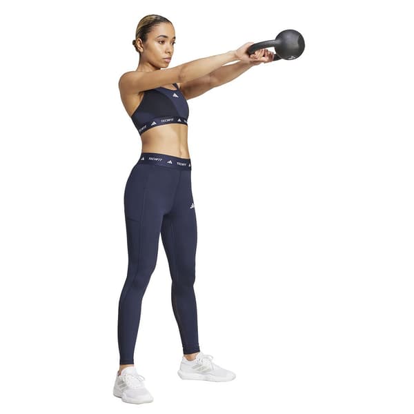Adidas Techfit Medium Sports-bh Med Medium Støtte Blå S / CD Kvinde