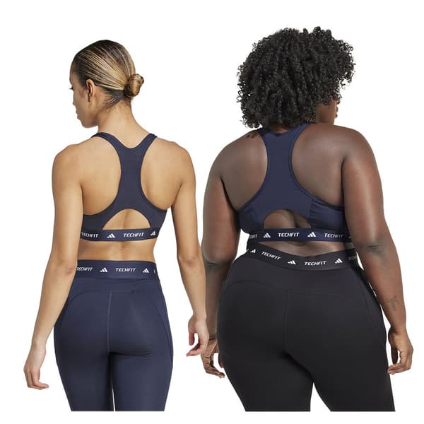 Adidas Techfit Medium Sports-bh Med Medium Støtte Blå S / CD Kvinde