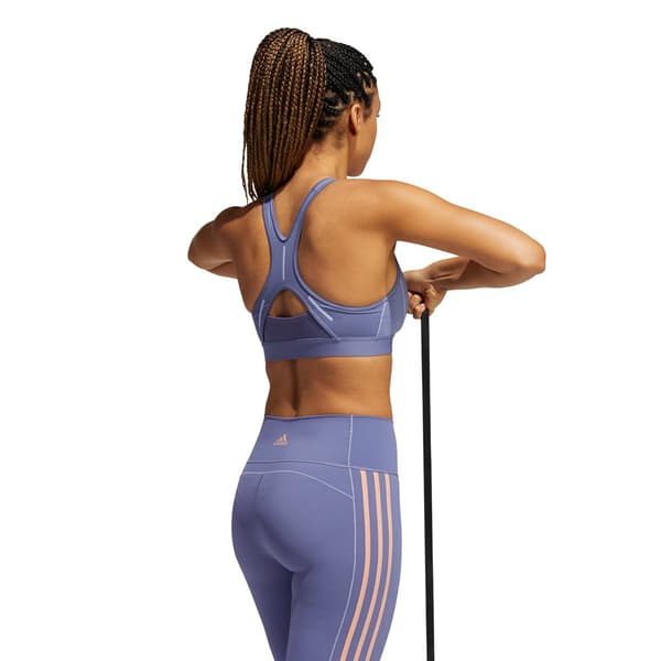 Adidas Bt Refiective Sport-bh Lila XS Kvinna