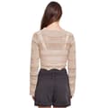Miniatyrbillede 2 af 3: Urban Classics Crochet Langærmet Top Beige 4XL Kvinde