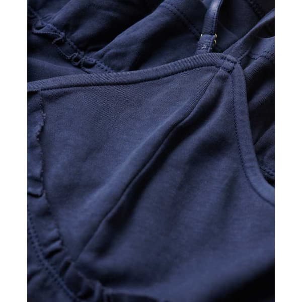 Superdry Tiered Jersey Cami Top Blå XS Kvinna
