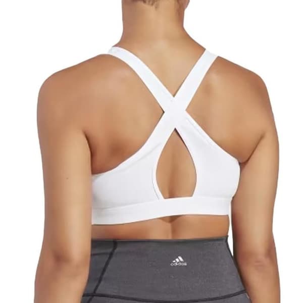 Dam-BH - Adidas - HR2889 - Vit - Åtsittande - Medium stöd