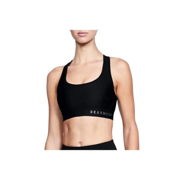 Sportbh - Under Armour - Mid Crossback - Dam - Svart - Andningsbar - Fitness