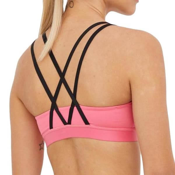 PUMA Damer med låg effekt Elite Strappy BH Sport BH, Sunset Pink, XS