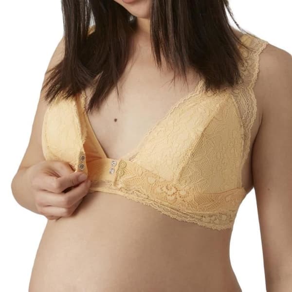 Graviditetst stöd BH - MAMALICIOUS - Enia - 2-pack - Orange och Svart - Lätt vadderade kupor