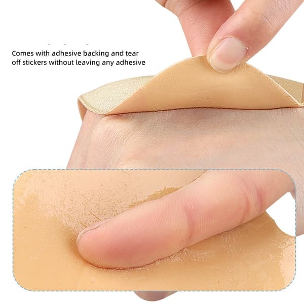 INF Hjerteformet selvklebende BH Beige L