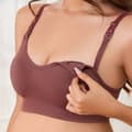 Miniatyrbillede 3 af 5: INF Amme-BH 4-pak - Sort, Beige, Vinrød, Kaffe  L
