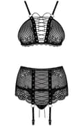 Miniatyrbillede 3 af 5: Obsessive Basitta 3-pcs Set Sexet undertøj