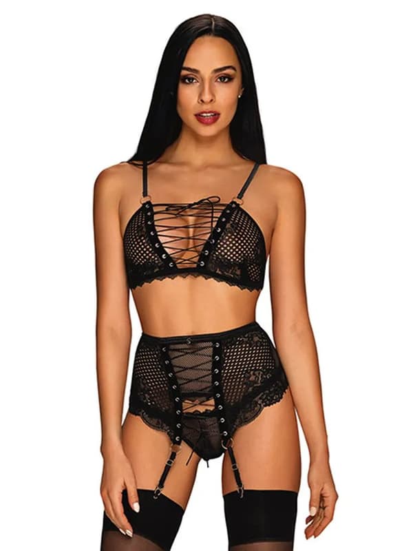Obsessive Basitta 3-pcs Set Sexet undertøj