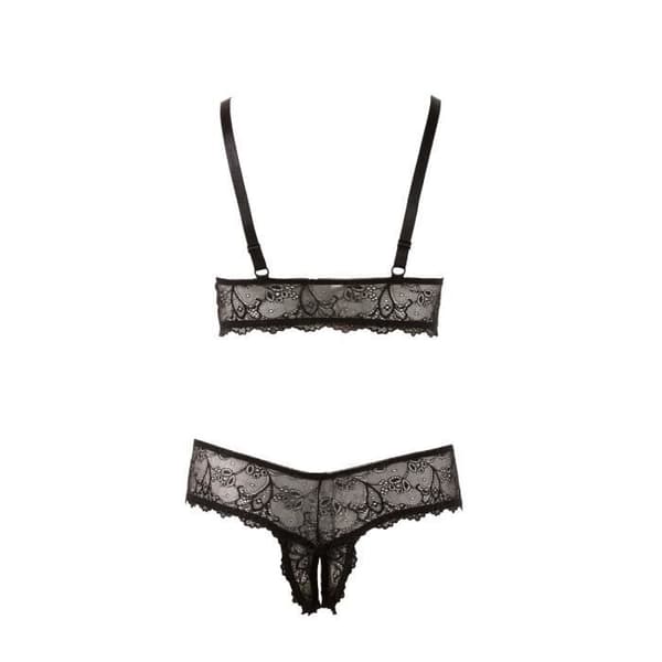 Cottelli Collection - BH och G-string utan gren XXXXL