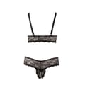 Miniatyrbild 4 av 4: Cottelli Collection - BH och G-string utan gren XXXXL