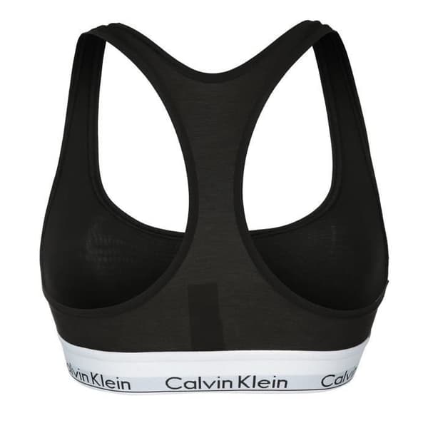 Bystøttende bikinitopp - CALVIN KLEIN - Svart - Bomull - Uten bøyler - Størrelse XS til 3XL