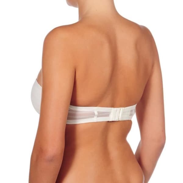 Bandeau-bh - Livia - Elfenben - Vadderad - Utan byglar - Komfortabel