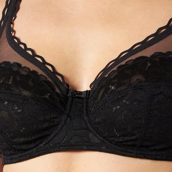 Playtex BH - 0BVT - Bygelbh för kvinnor Feminin Cross Heart x1