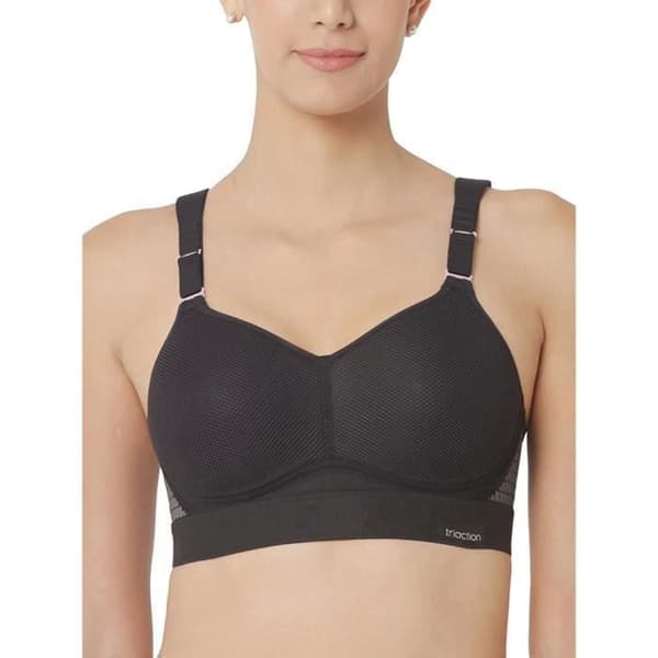 Sport-bh - Triumph - Triaction Hybrid Lite P - Svart - Storlek 36DD - Andningsbar