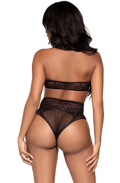 Halter Crop Top & Thong Panty Sexet undertøj