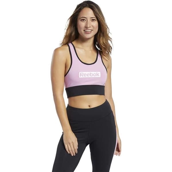Sport-BH - Reebok - FK6712 - Jaspnk - Storlek S - Utan byglar