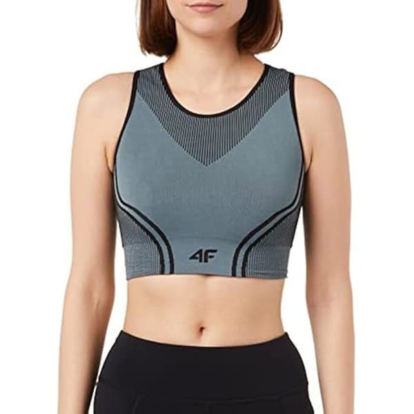 Sport-bh - 4F - STAD018 - Svart - Storlek XS/S - Andas