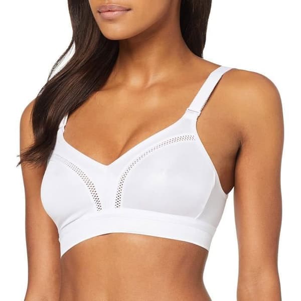 Sportbh - Triumph - Triaction - Vit - Storlek 36B - Utan byglar