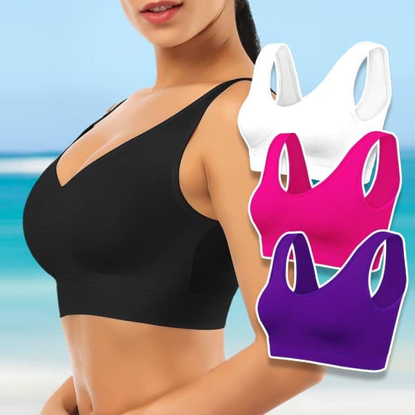 Ahh Bra – paket med 5 stycken sömlös bh Vit S