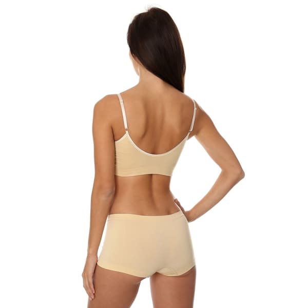 Sömlös behå BRUBECK COMFORT COTTON Termoaktiv BH Vit, Beige, Svart