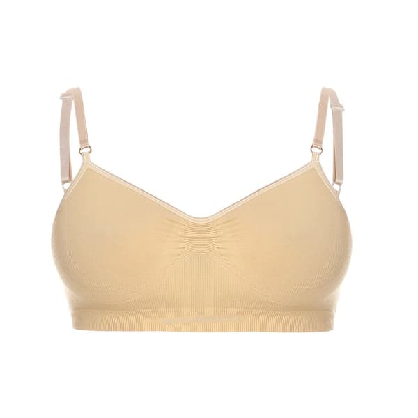 Sömlös behå BRUBECK COMFORT COTTON Termoaktiv BH Vit, Beige, Svart