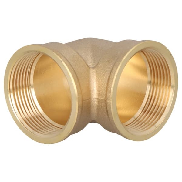 Mässingsböj 6/4" invändig-invändig gul