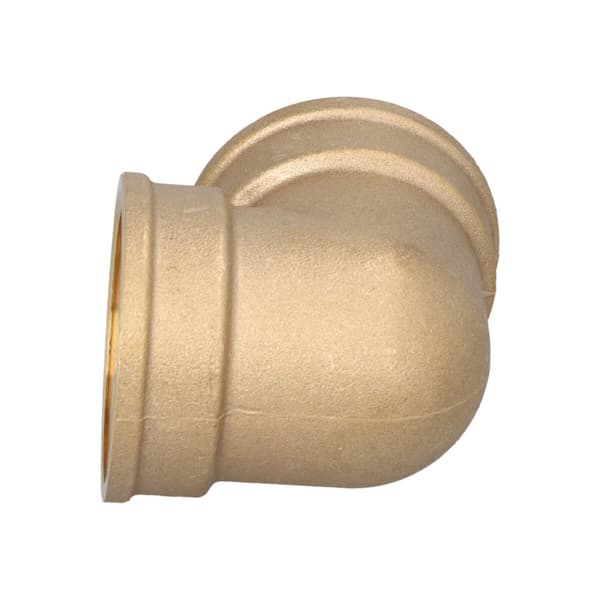 Mässingsböj 6/4" invändig-invändig gul