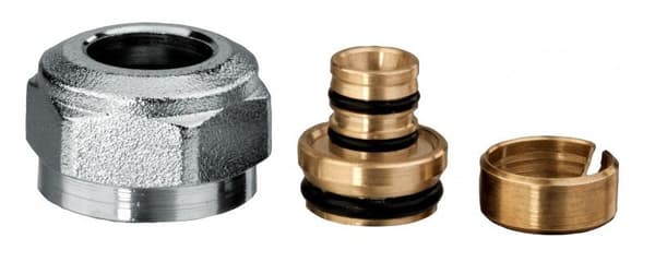 Anslutning 12-16-G3 / 4 / 18 förnicklad (för PEX-Al-PEX-rör) 12-16 G 3 / 4