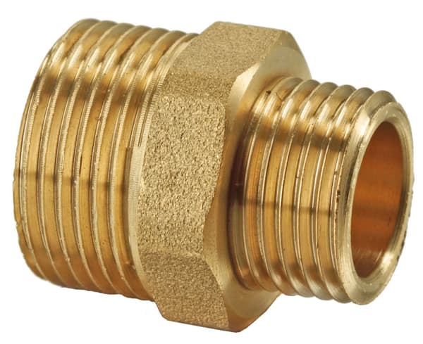 Reduceringsnippel TWIST 1/2""-3/8"" mässing