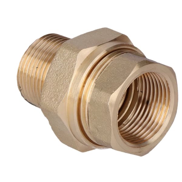 Rak kort skruvkoppling TWIST 3/4"", o-ring, mässing