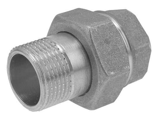 Mässingsskruvkoppling 1/2" rak med O-ring