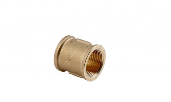 Messingmuffe 5/4" gul
