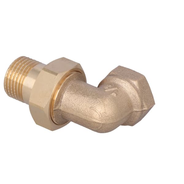 Mässingsskruvkoppling 1/2" vinkel med O-ring
