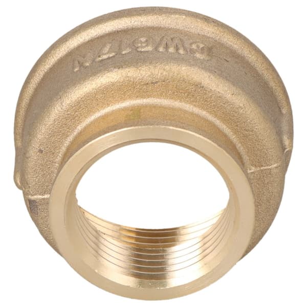 Mässingsreduktionshylsa 6/4"x1"" gul