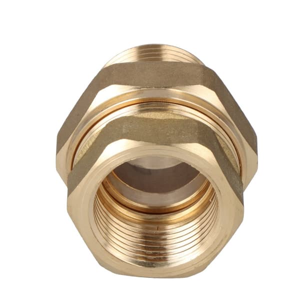 Rak kort skruvkoppling TWIST 1"", o-ring, mässing