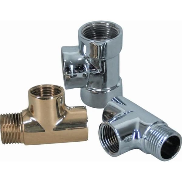 T-stykke med indvendig gevind 1/2" forkromet messing Online